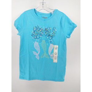 Girls' Short Sleeve Mermaid T-shirt Sz S